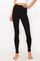 SOLID COLOR HIGH WAIST LEGGINGS