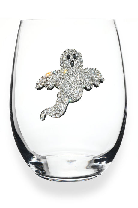 Ghost Jeweled Stemless Wine Glass