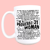 Proverbs woman mug, Christian gift, Christian mug, coffee mu