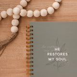 He Restores My Soul Hardcover Journal