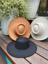 All Colors Restock! Vegan Felt wide Brim Bolero hat