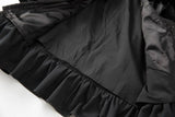 CT110L Handmade Beaded Tassel Ruffled Cake Windbreaker