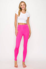 SOLID COLOR HIGH WAIST LEGGINGS