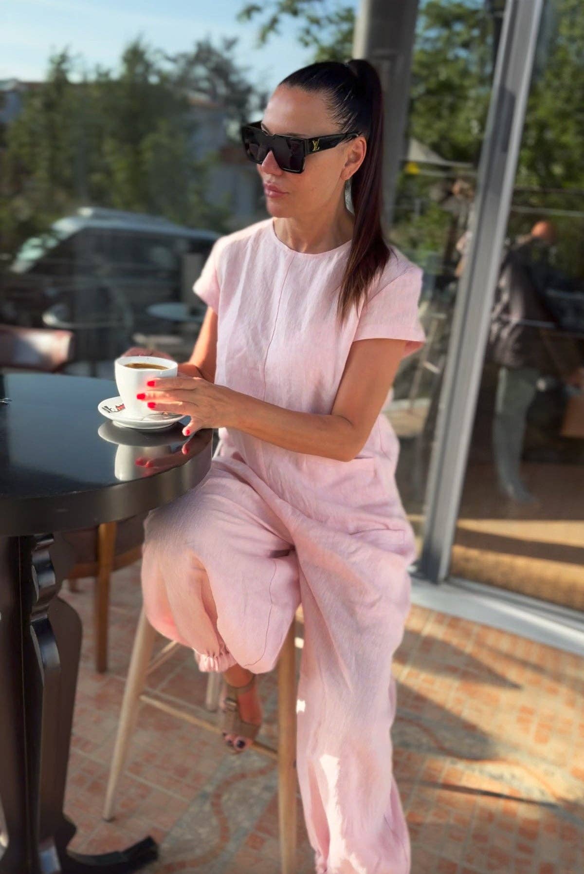 Sleeveless Linen Jumpsuit Lilian