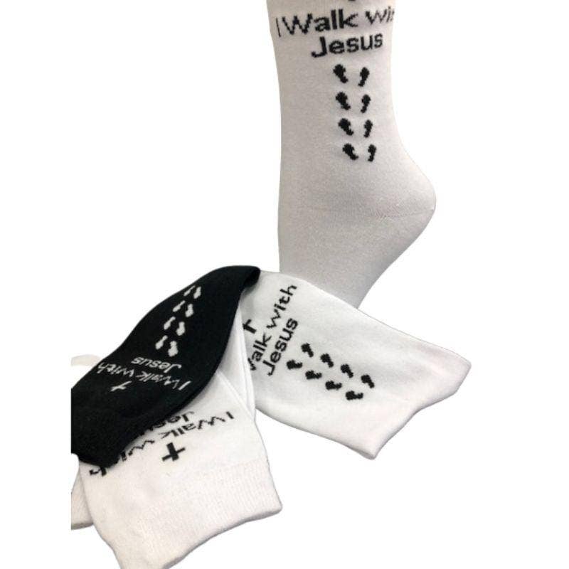 Comb Cotton Crew Christian Cross Inspirational Socks