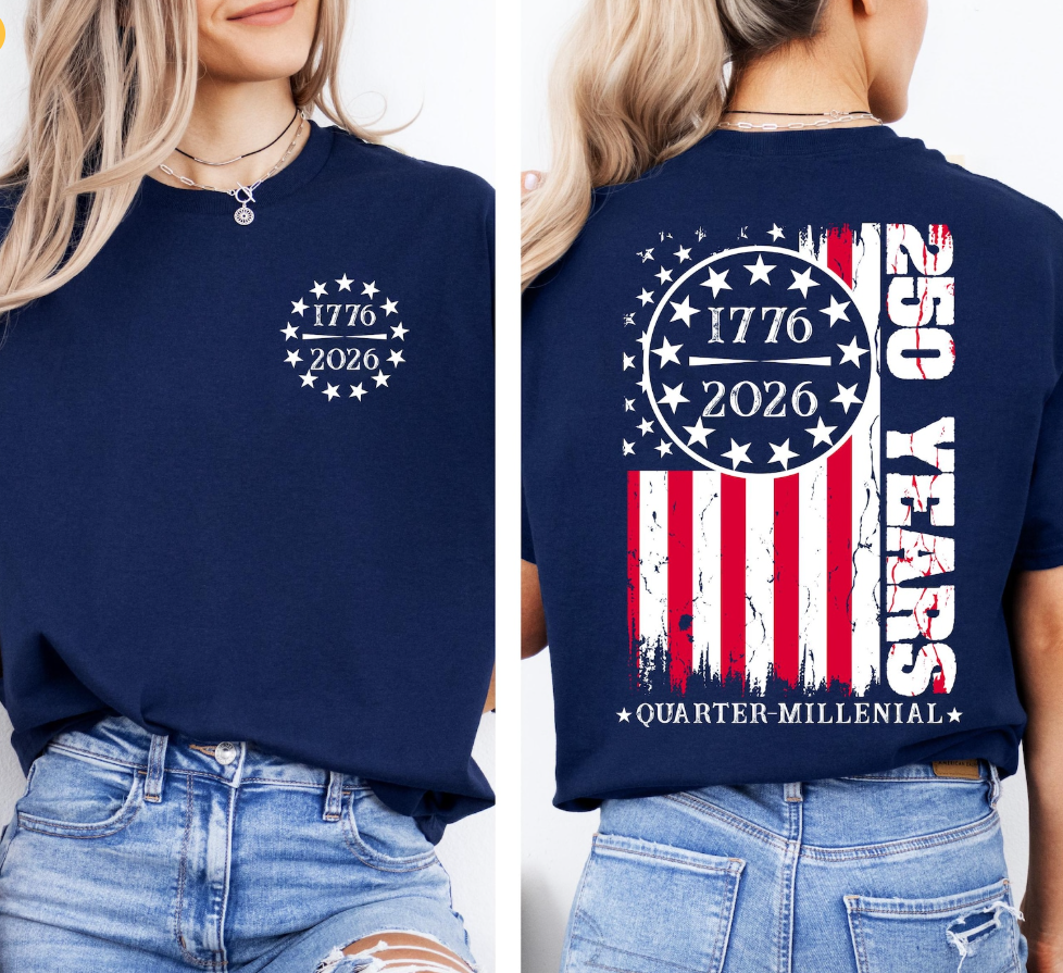 250 American Flag T-Shirt, We the People, America Birthday