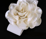 BELT-1 Elegant White Floral Dress Belt - Fashion Accessory