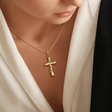 Liquid Cross Necklace