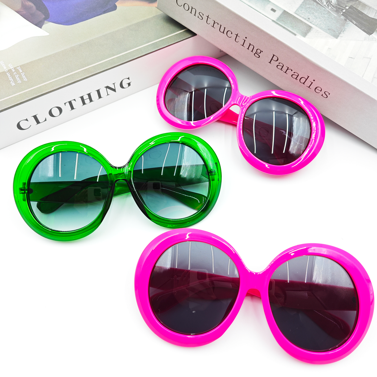 FASHION ROUND BIG FRAME SUNGLASSES WOMAN_CWASG0139