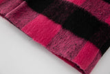 CT79 Women's Autumn/Winter Casual Warm Plaid Wool Coat