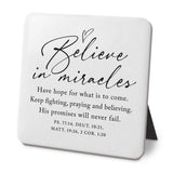LCP Desk Plaque Believe In Miracle Hope