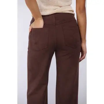 66145 Suede Shell Straight Leg