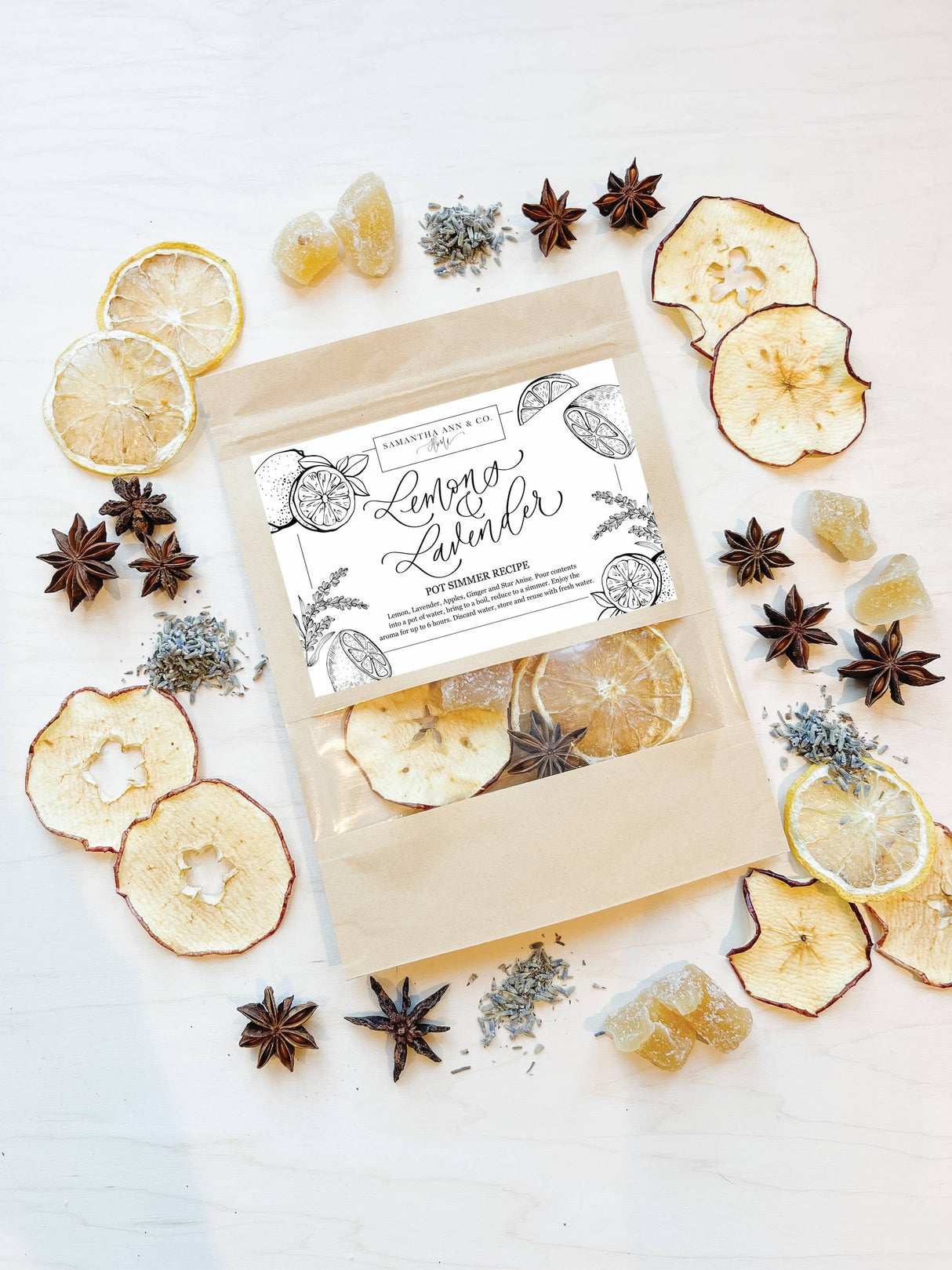 Lemons and Lavender Pot Simmer Pack, Stovetop Potpourri