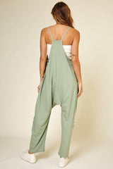 Cotton Harem Jumpsuit with Pockets / BL60000