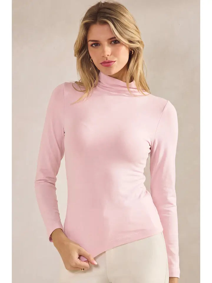 SML641 Long Sleeve Mock Neck