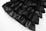 CT110L Handmade Beaded Tassel Ruffled Cake Windbreaker