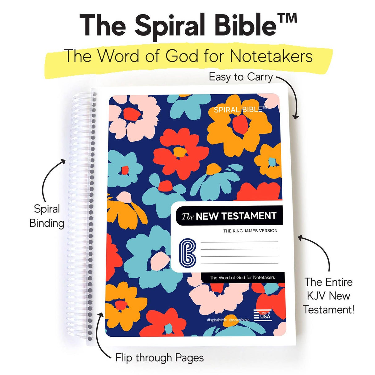 Spiral Bible™ - KJV New Testament - Floral