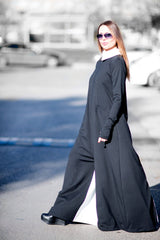 Black and white Turtleneck Winter Jumpsuit ARIA