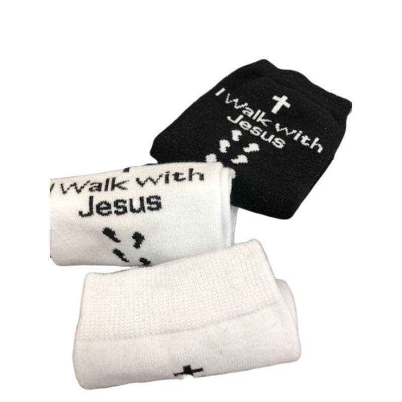 Comb Cotton Crew Christian Cross Inspirational Socks