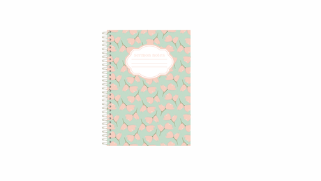 Sermon Notes Spiral-bound journal, 40 pages