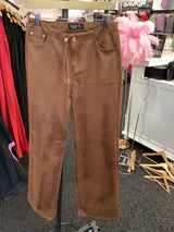 66145 Suede Shell Straight Leg