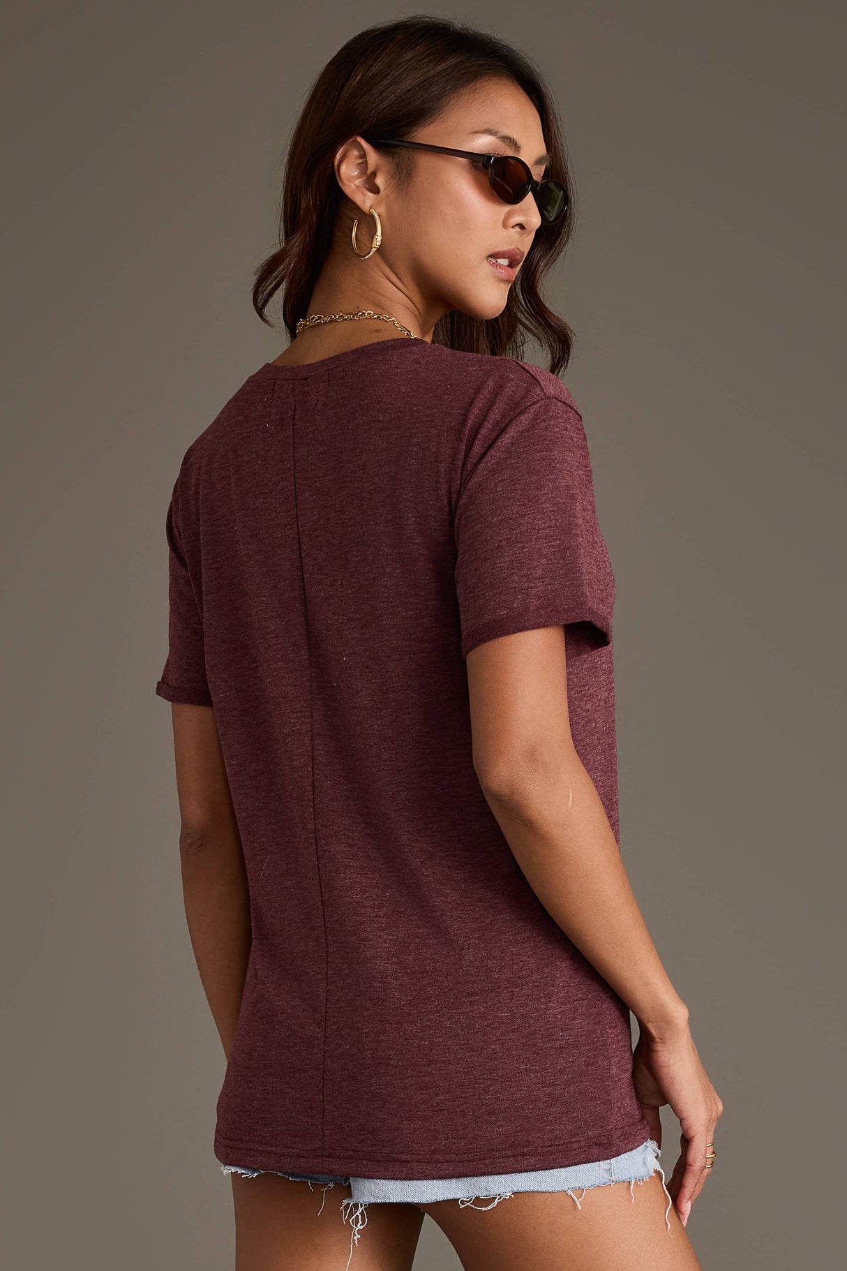 Burgundy Wine Tee