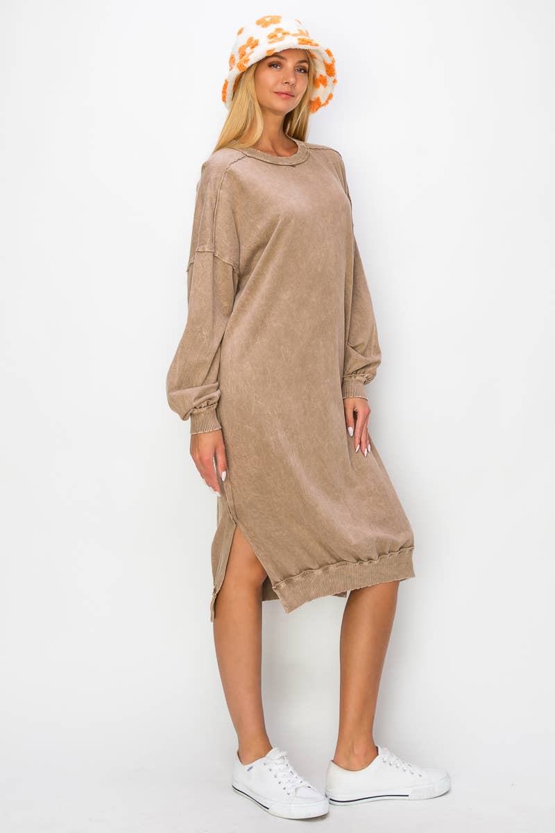 Mineral Wash Terry Comfy dress