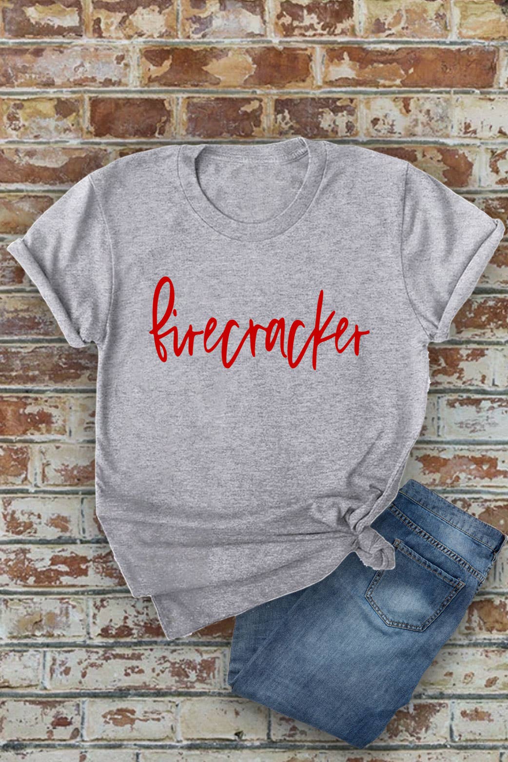 Firecracker, 4th of July, Unisex Round Neck T-Shirt