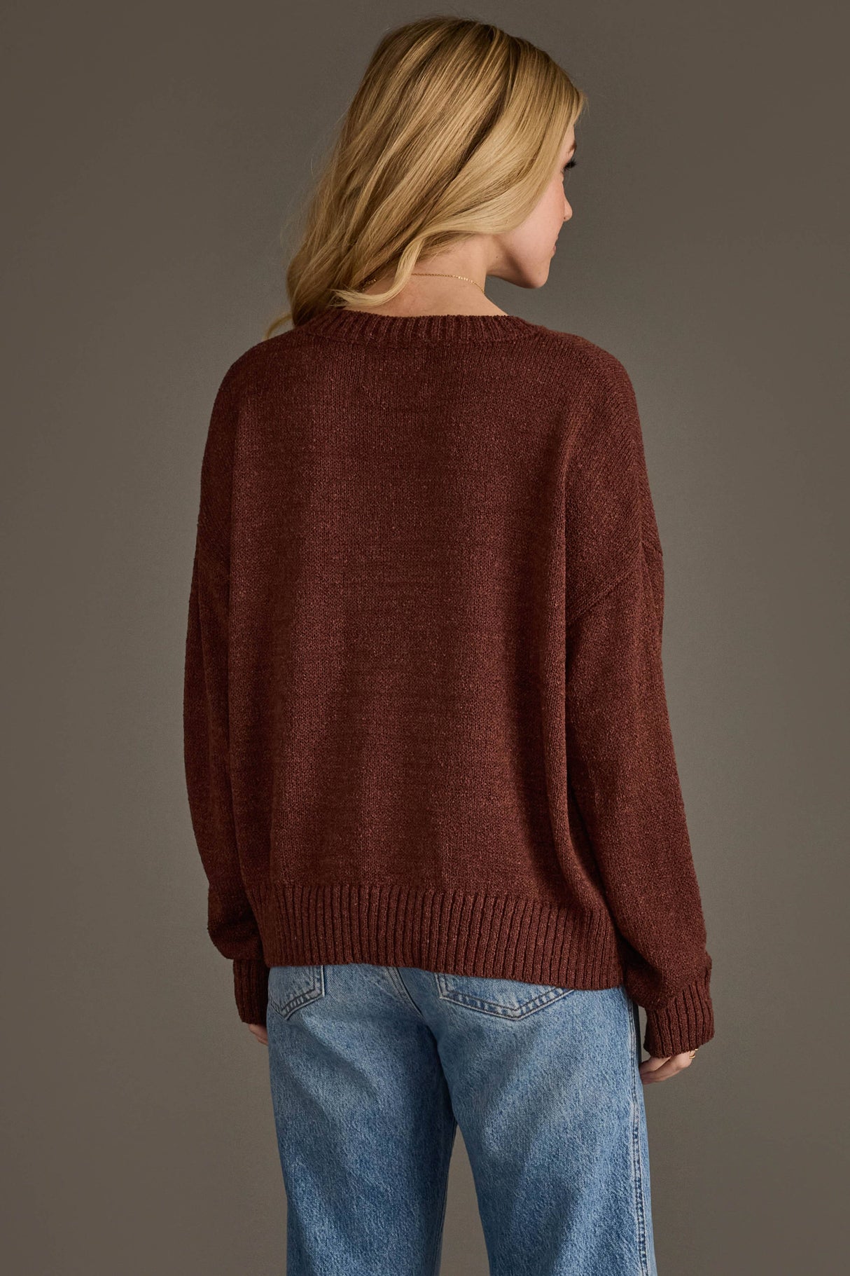 Burgundy Wine Weekend Lightweight Sweater