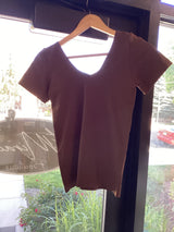 SML639 Short Sleeve V-Neck Top
