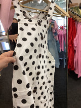 ID19093 - Denim Overall Dress