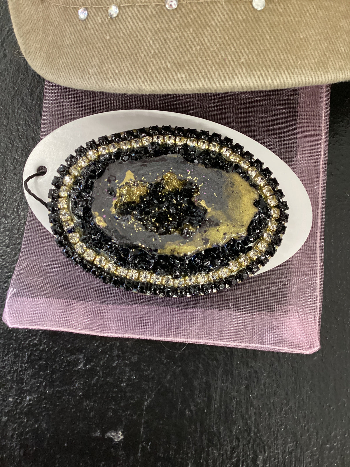4. Black and Agate Belt Buckle