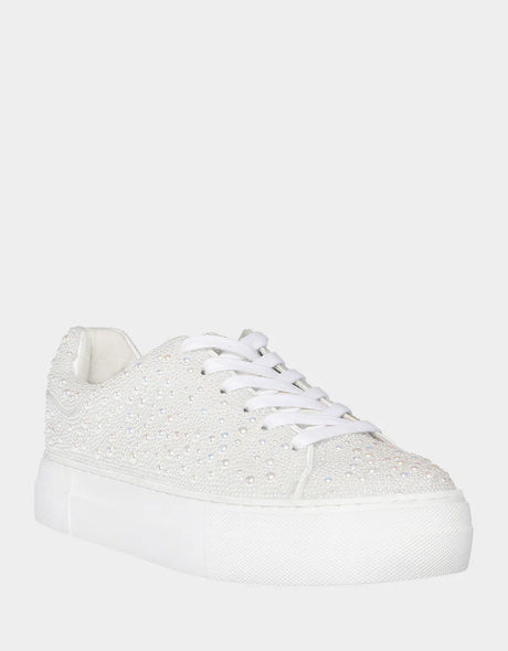 SID-NY Pearl Rhinestone Sneakers