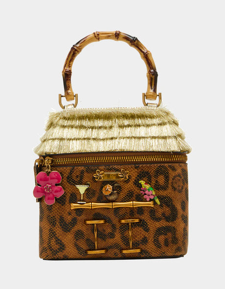 BJ36880N Tiki Chic Bar Leopard