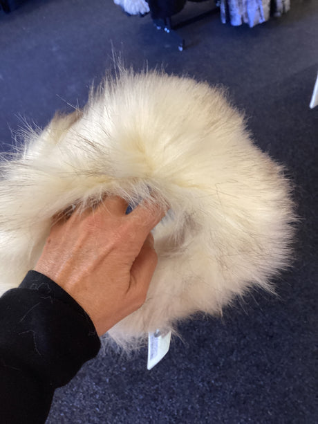 HB-53016 Headband Creme Faux Fur