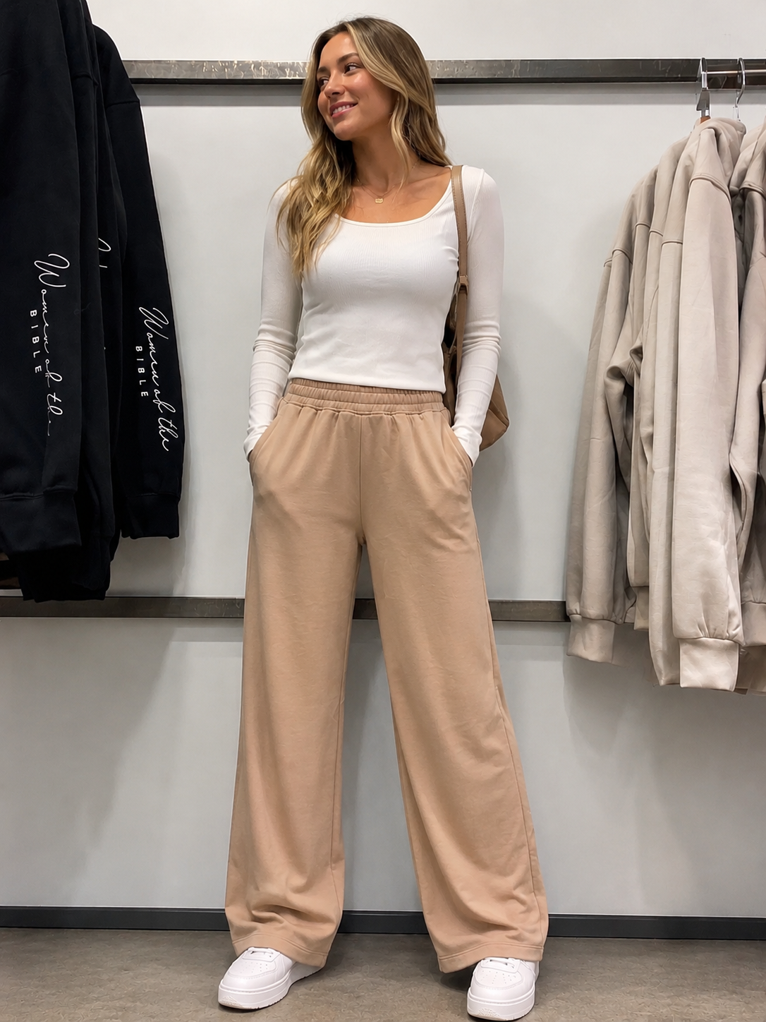 827SC023 - Wide Long Pants