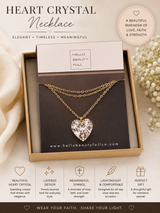 HBF Necklace Gold Hammered Heart