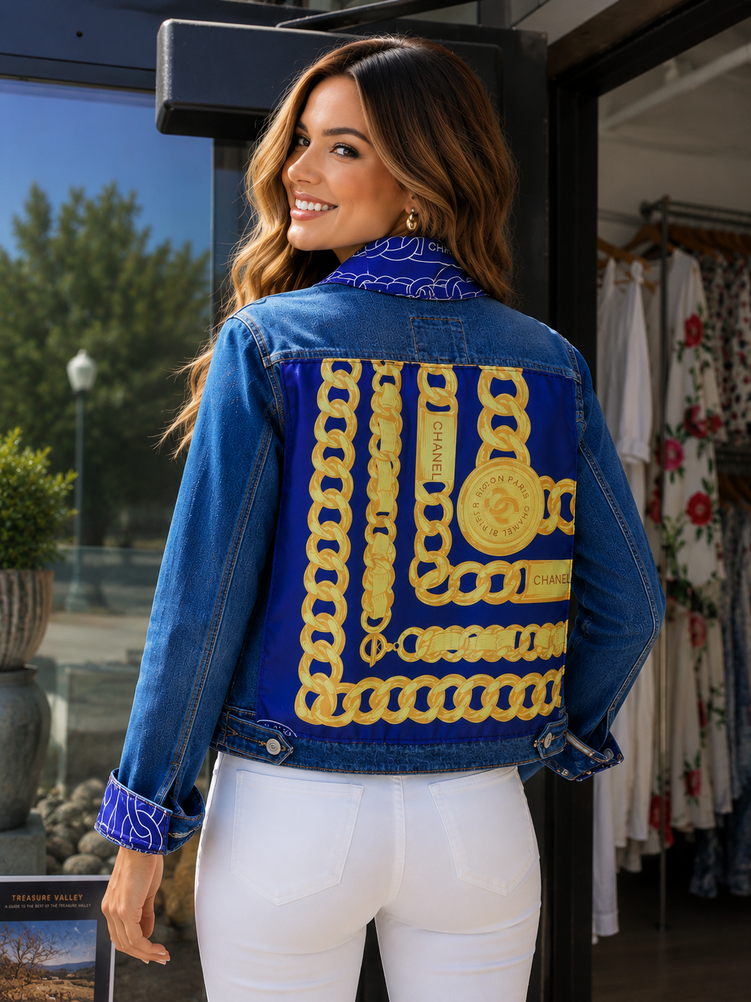 Luxury Denim Blue Chanel XLChain