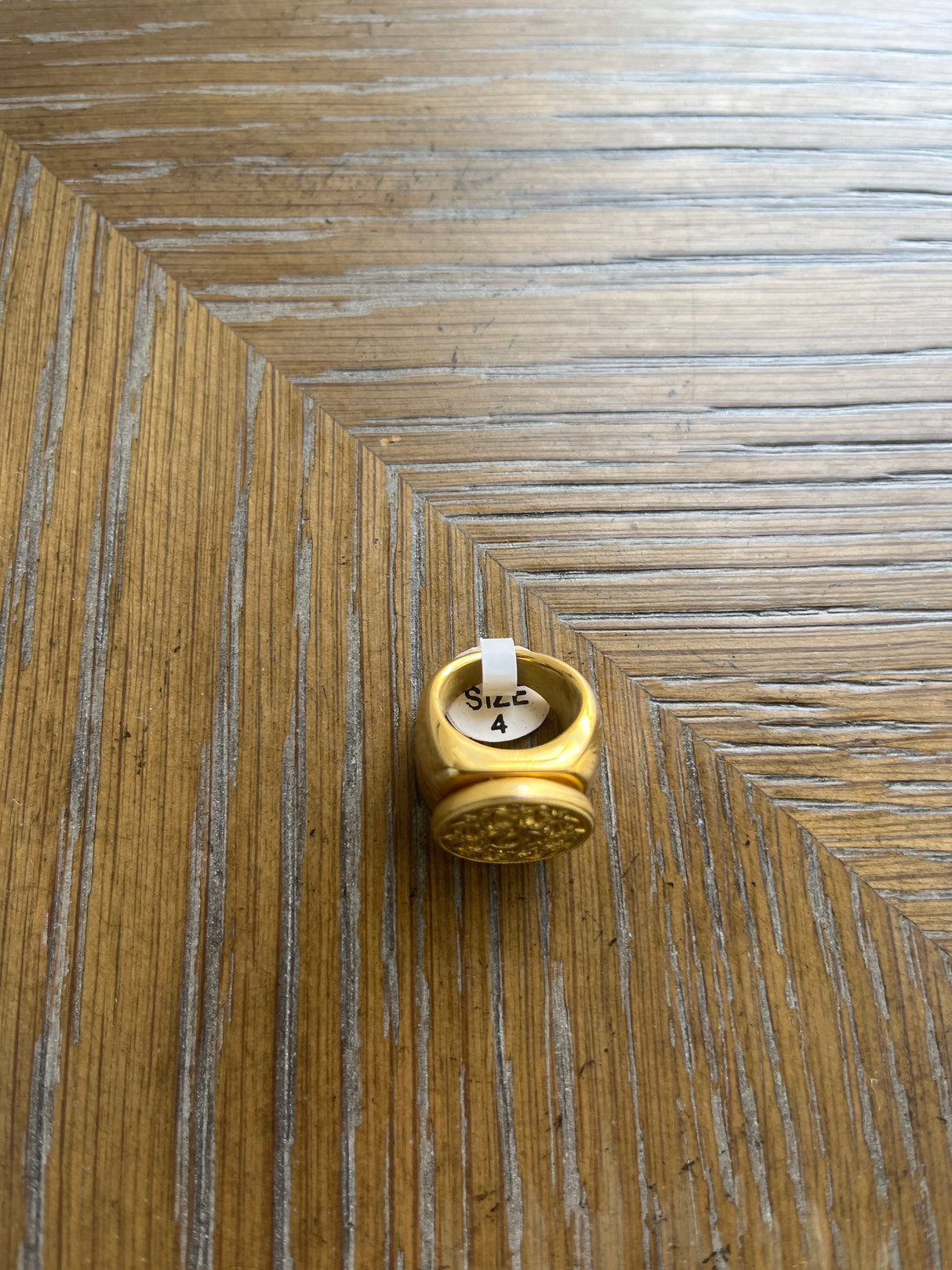 20X GOLD STEEL BAND RING