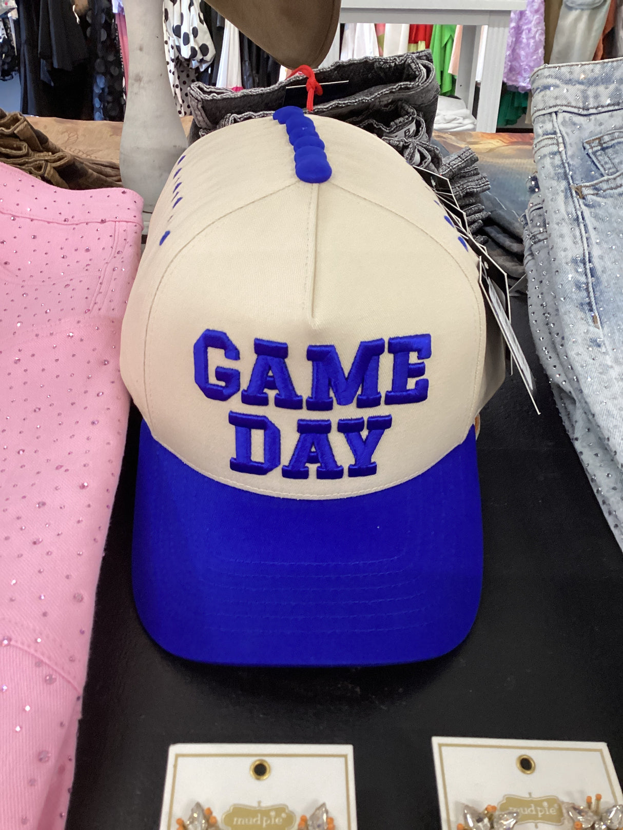 TCM0015BLU Game Day Trucker Hat