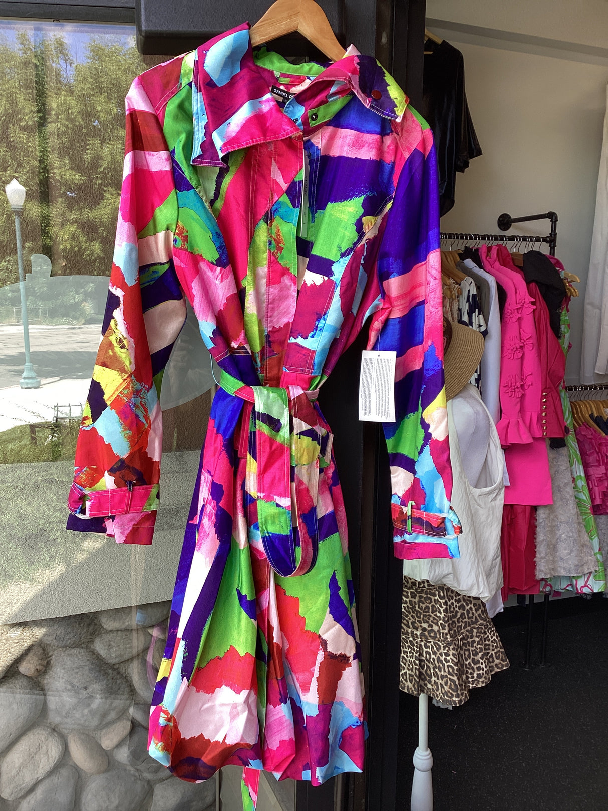 11665 RASP/COB Prints Bubble Coat Dress