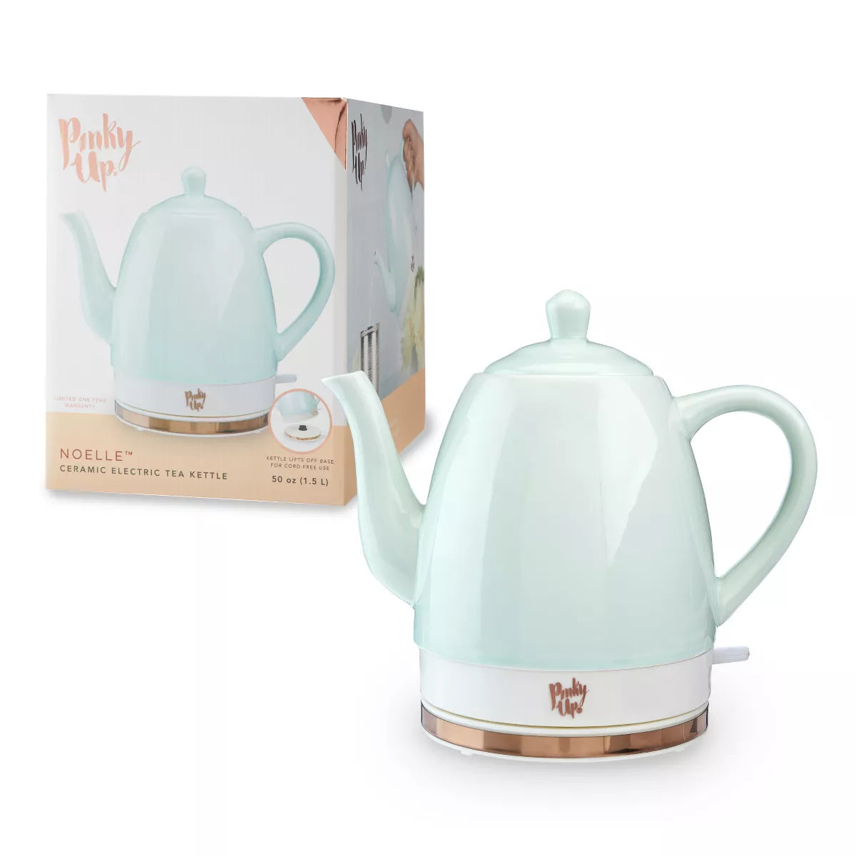 NOELLE CERAMIC ELECTRIC TEA KETTLE BY PINKY UP