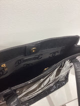 Black Patent Leather Tote