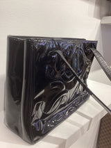 Black Patent Leather Tote