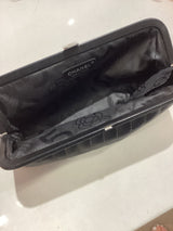 Black Leather Clutch
