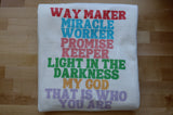 34SRSU SAVIOR "Worship Way Maker Miracle Worker" Sweatshirt