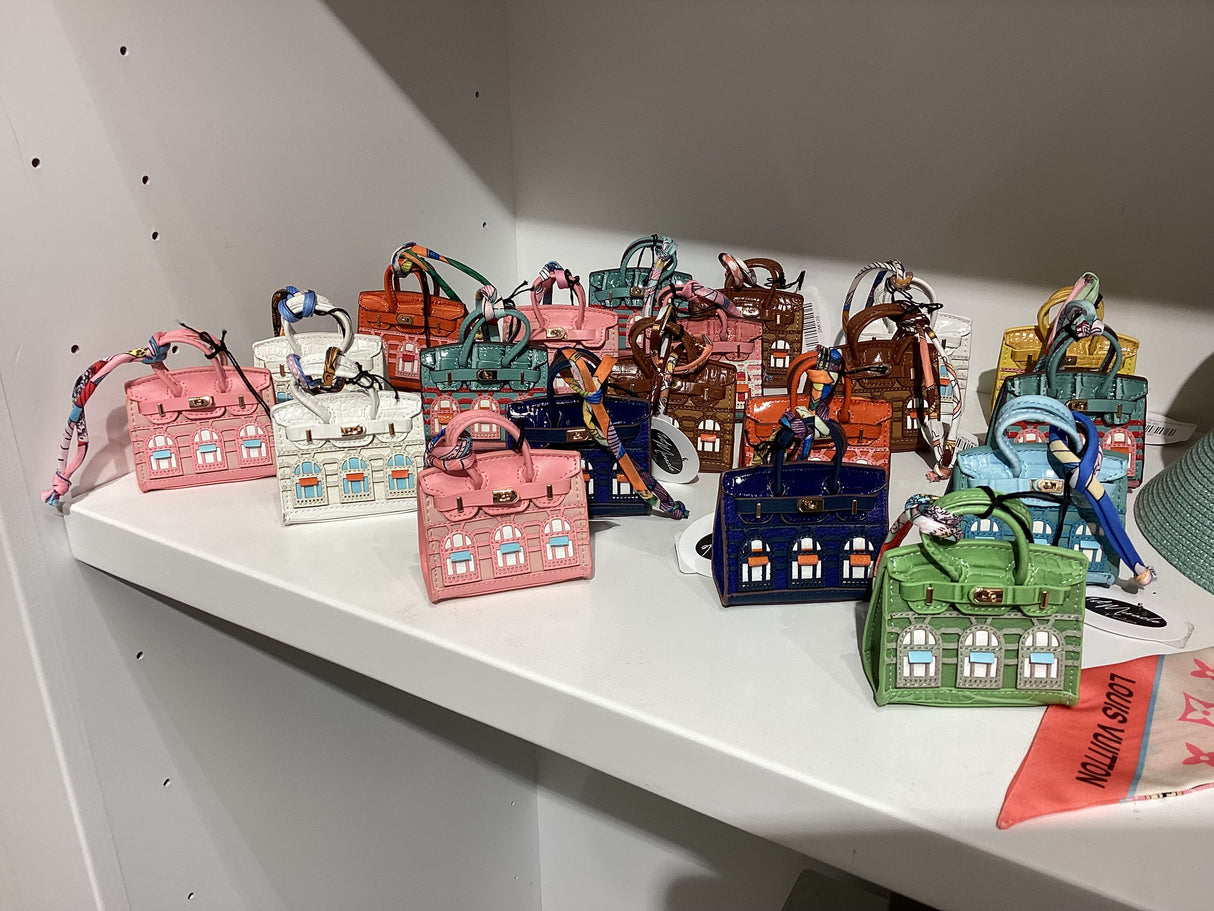 2AK120 Colorful House Bag Keychain