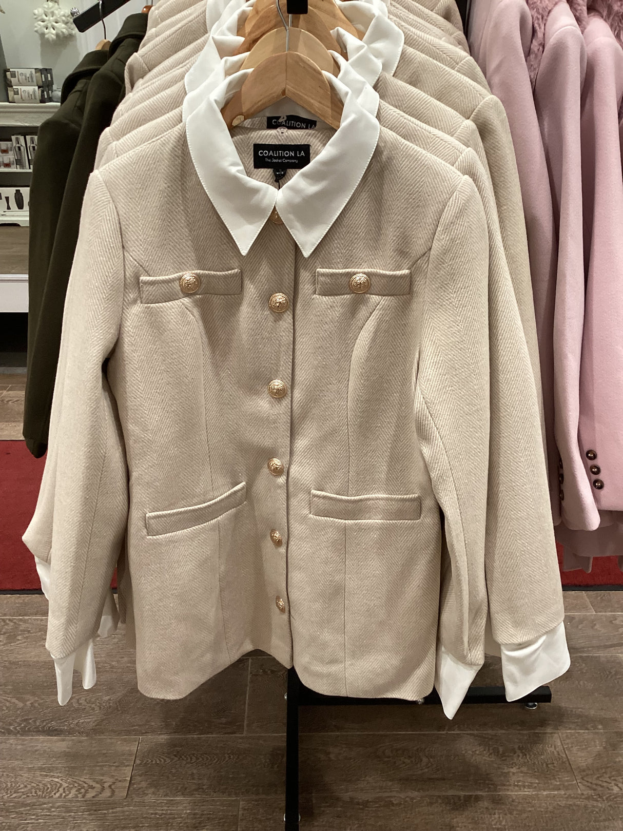 ClawJ0047 Cambridge Scholar Herringbone Coat