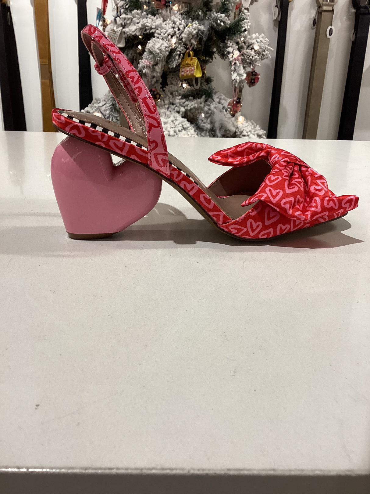 Betsy Johnson - Red Multi Heart Platform Heel