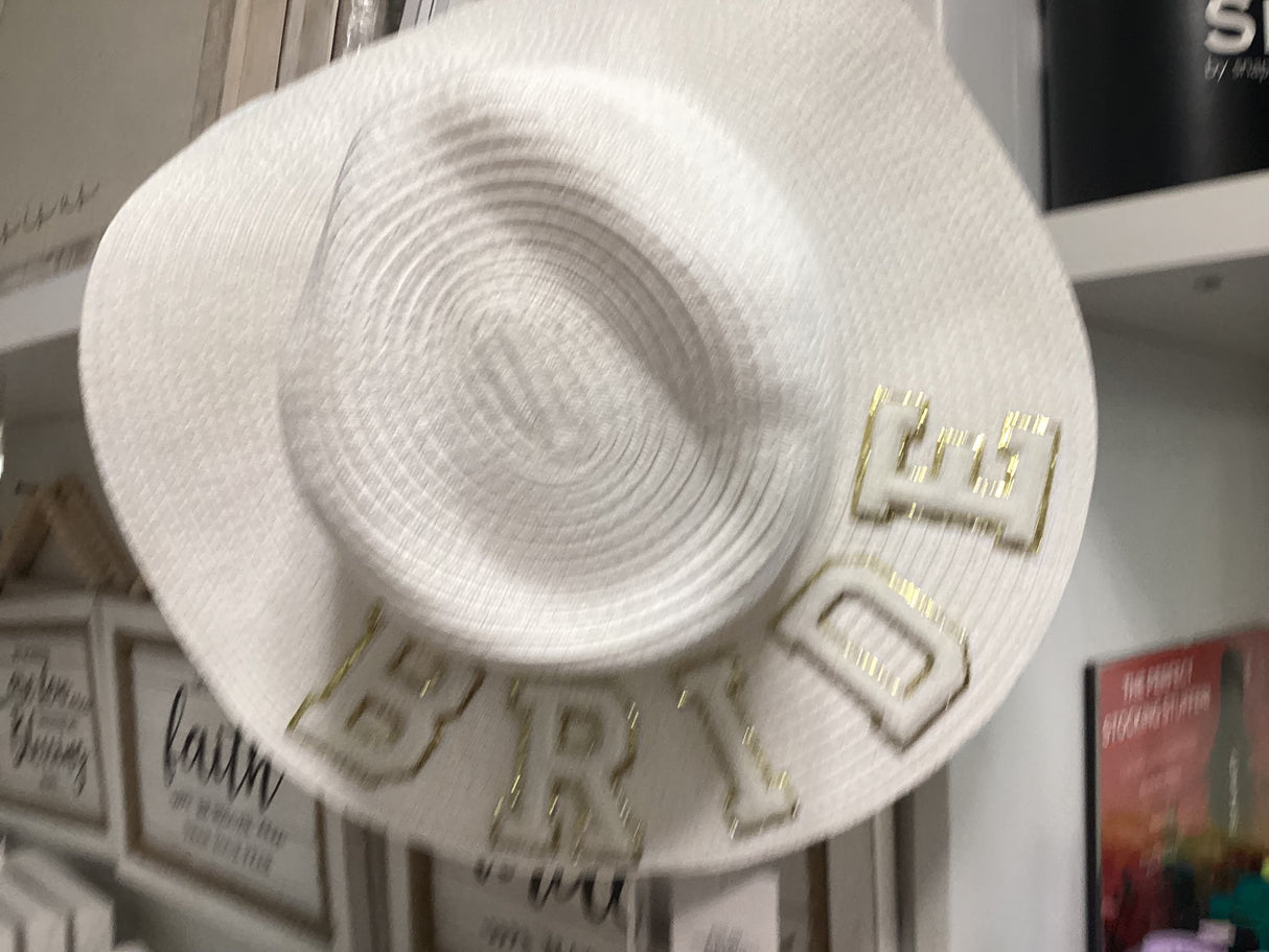 BRIDE FEDORA WHITE